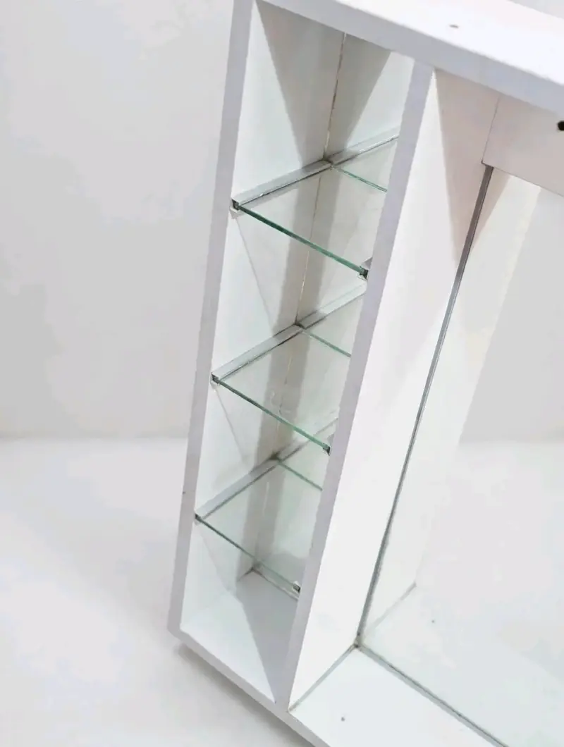 Espejo con estantes de vidrio para baño - 2