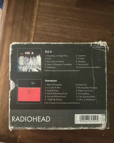 Edición limitada 2CD Radiohead Kid A y Amnesiac - miniatura 2