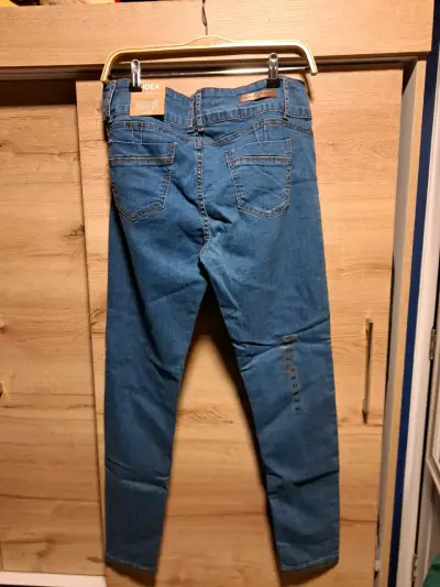 Jeans de mezclilla azul para mujer talla 44 - miniatura 4