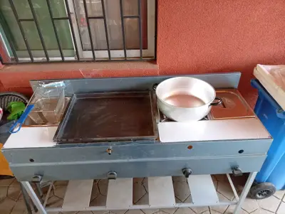 Cocina 4 en 1 plancha y freidora fogón y vaporera - miniatura 1