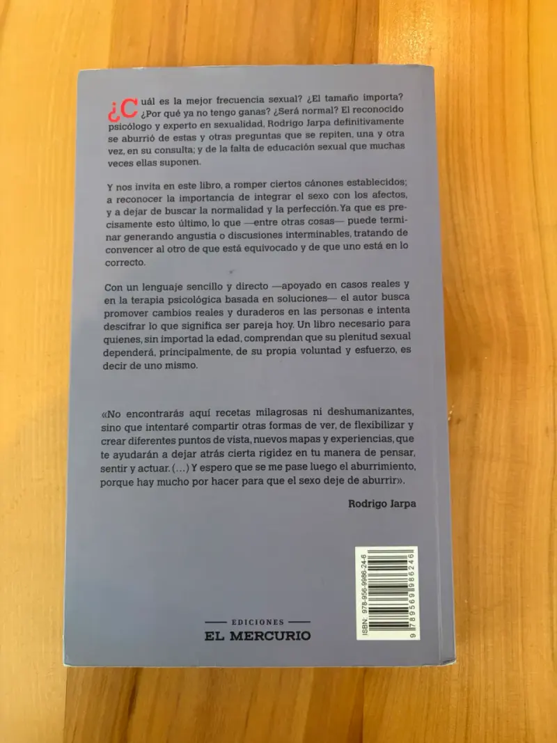 Libro 'Me Aburrí del Sexo' de Rodrigo Jarpa - 3