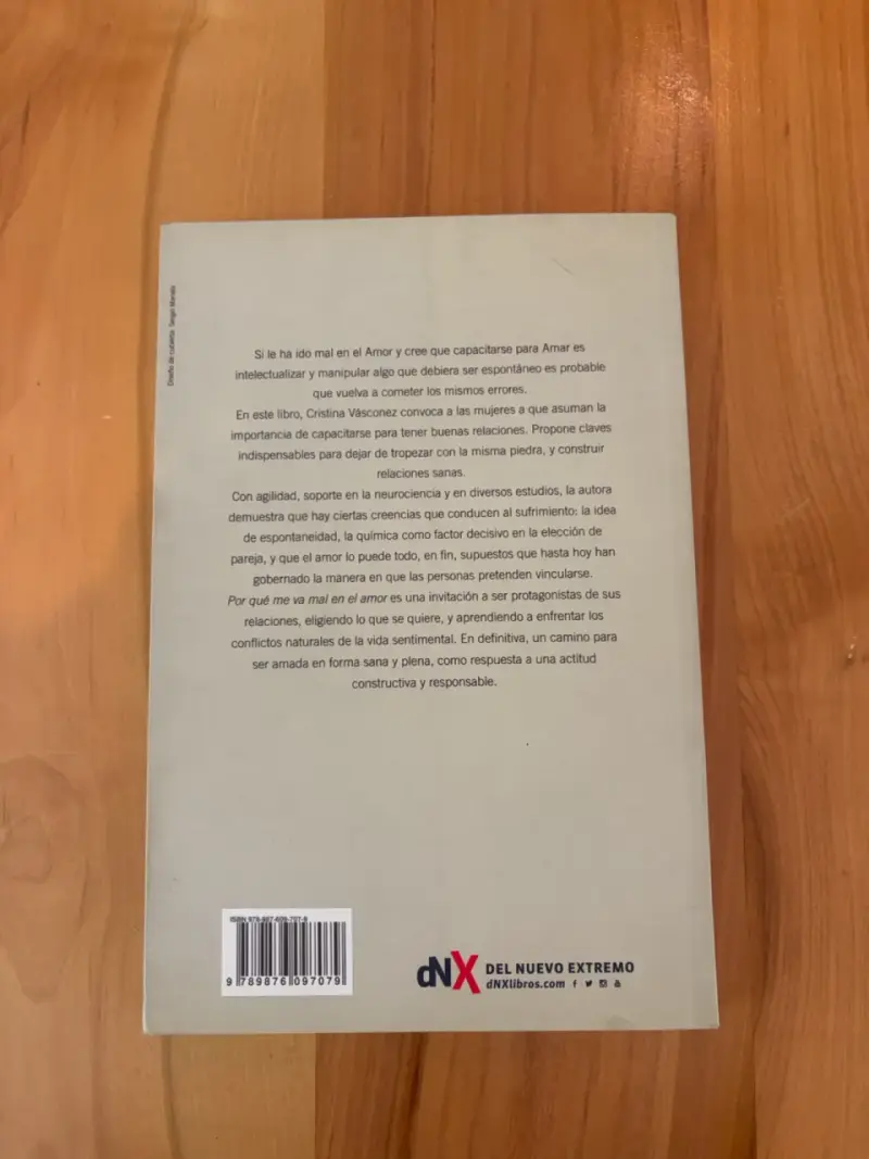 Libro 'Por Qué Me Va Mal en el Amor' de Cristina Vásconez - 3