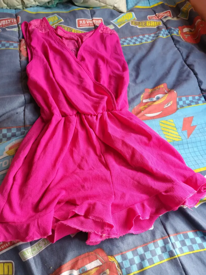 Enterito corto fucsia para mujer