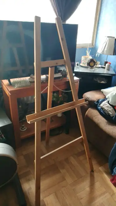 Caballete de madera para pintura - miniatura 1
