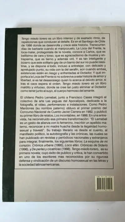 Libro 'Tengo miedo torero' de Pedro Lemebel - miniatura 2