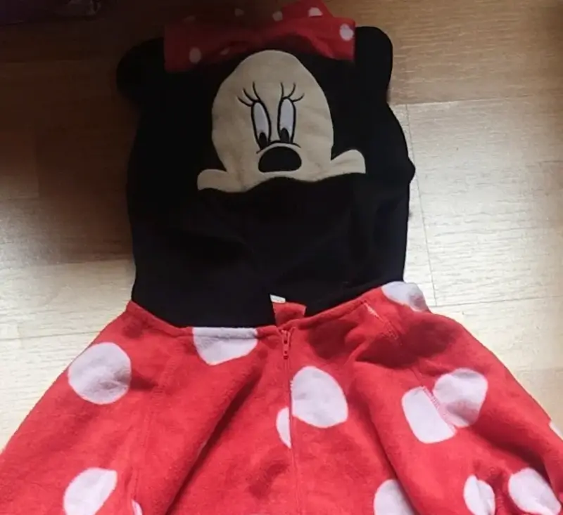 Pijama enterizo Minnie Mouse rojo con lunares - 2