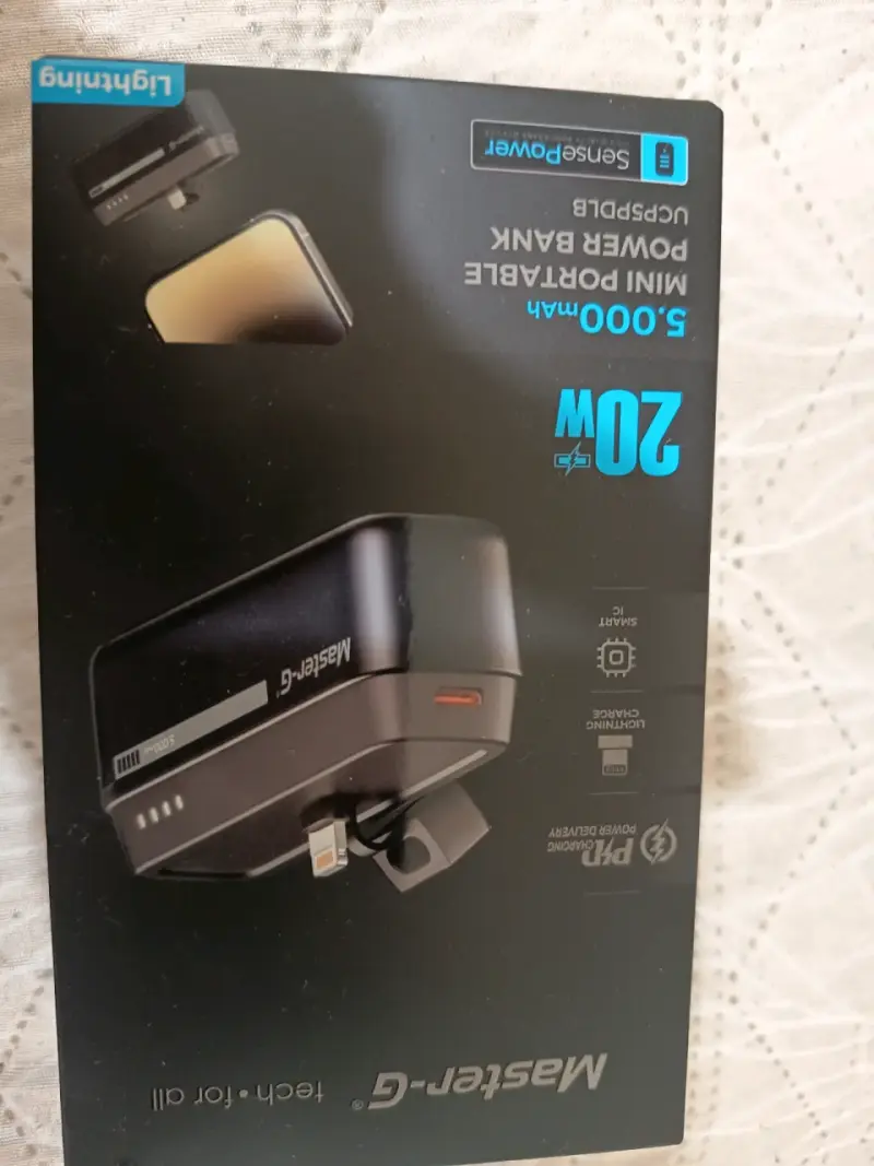 Power Bank Portátil Master-G 5000mAh 20W