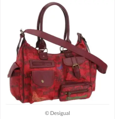 Bolso Desigual rojo con múltiples bolsillos - miniatura 1