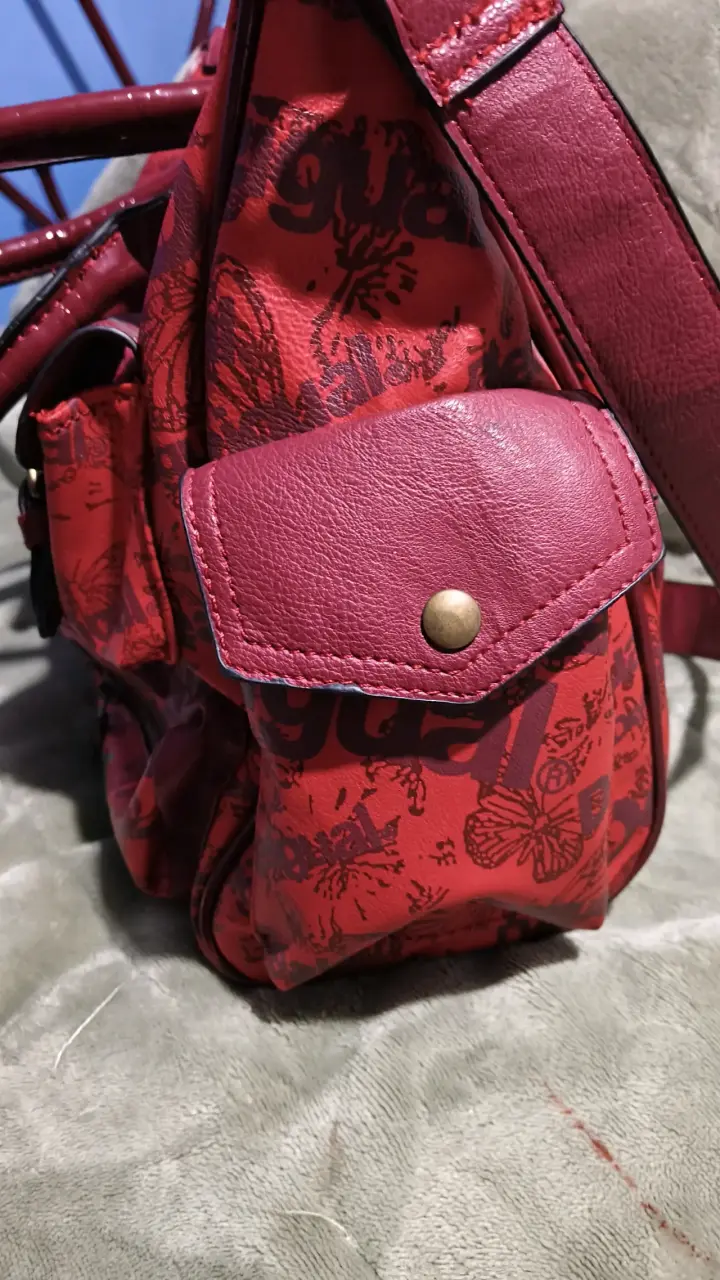 Bolso Desigual rojo con múltiples bolsillos - 5