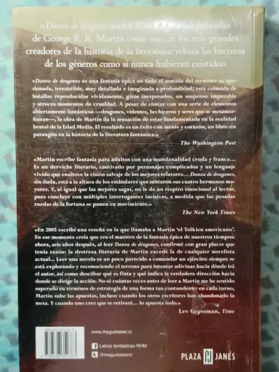 Libro Danza de Dragones de George R.R. Martin - miniatura 2