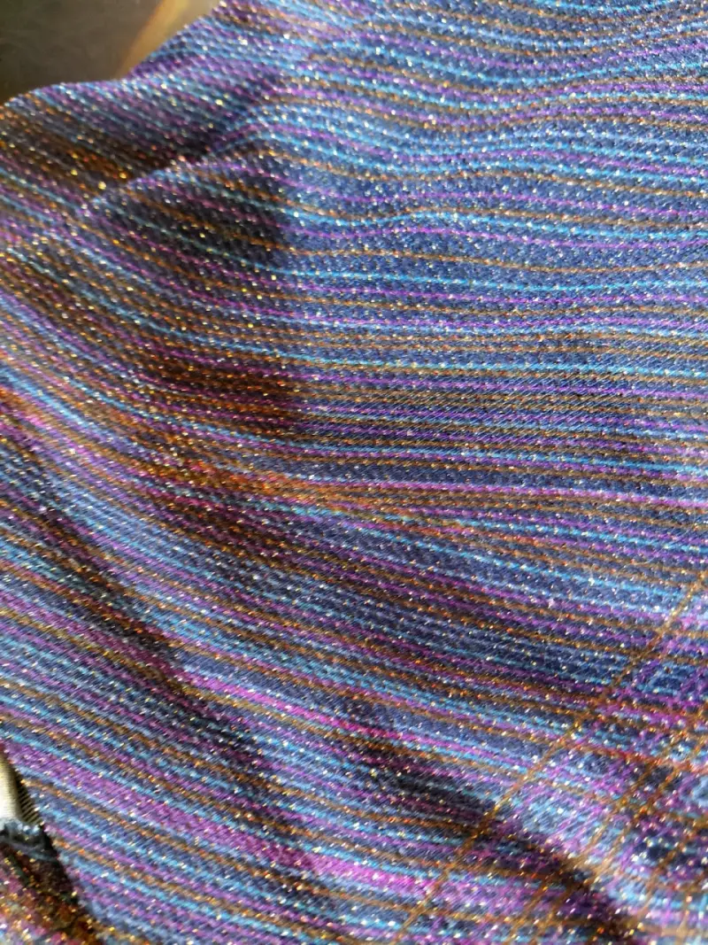 Vestido largo de fiesta con brillo multicolor - 3