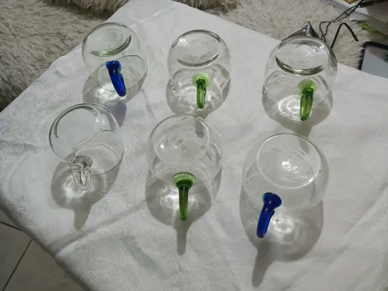 Set de Vasos y Copas de Vidrio - 1