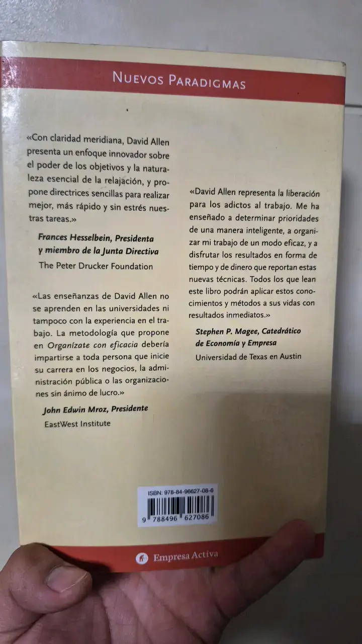 Organízate con Eficacia - David Allen - 2