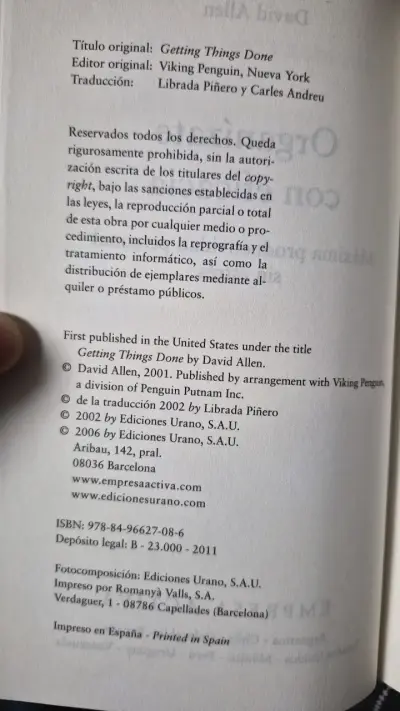 Organízate con Eficacia - David Allen - miniatura 4