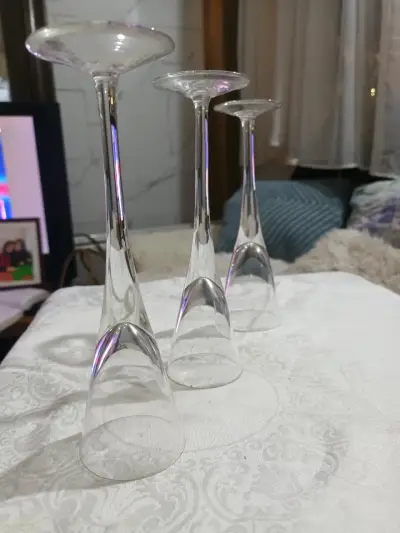 Juego de copas de vidrio decorativas - miniatura 2
