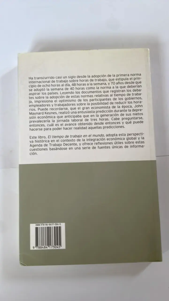 Libro 'El Tiempo de Trabajo en el Mundo' de Sangheon Lee - 2