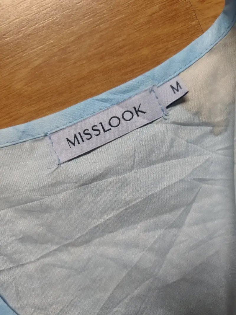 Blusa estampada de mapas Misslook Talla M - 4