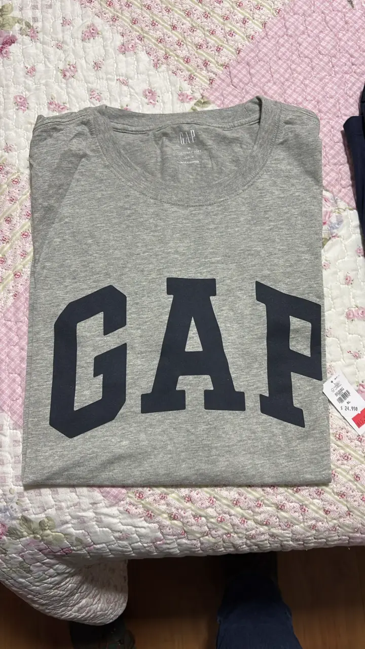 Polera GAP Original azul y gris - 2