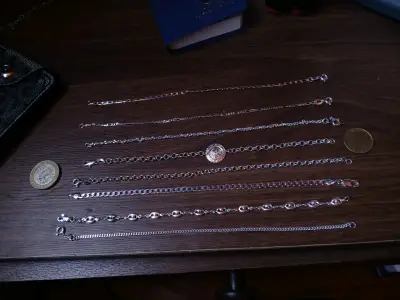 Conjuto de pulseras de plata 925, vienen 8 - miniatura 2