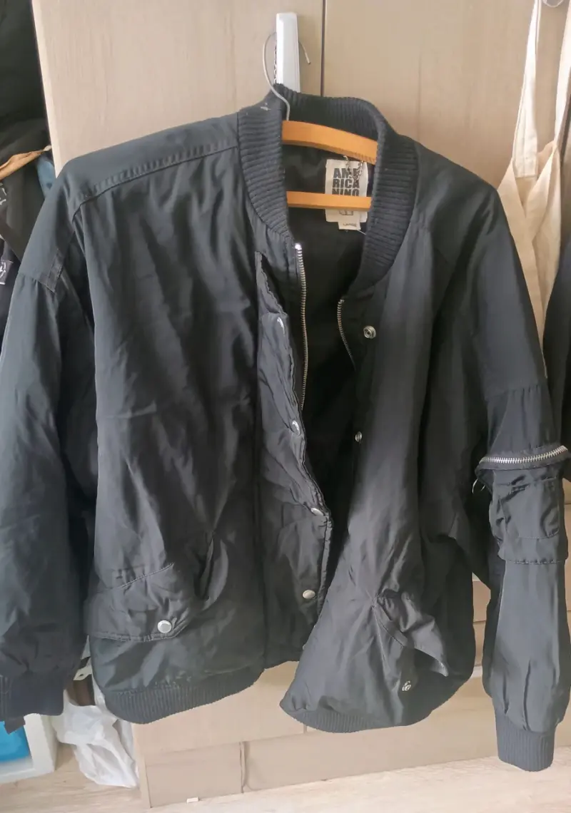 Chaqueta bomber negra dama Americanino - 1
