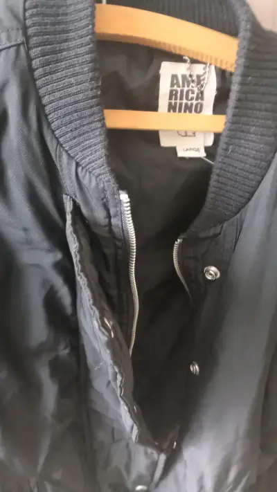 Chaqueta bomber negra dama Americanino - miniatura 2