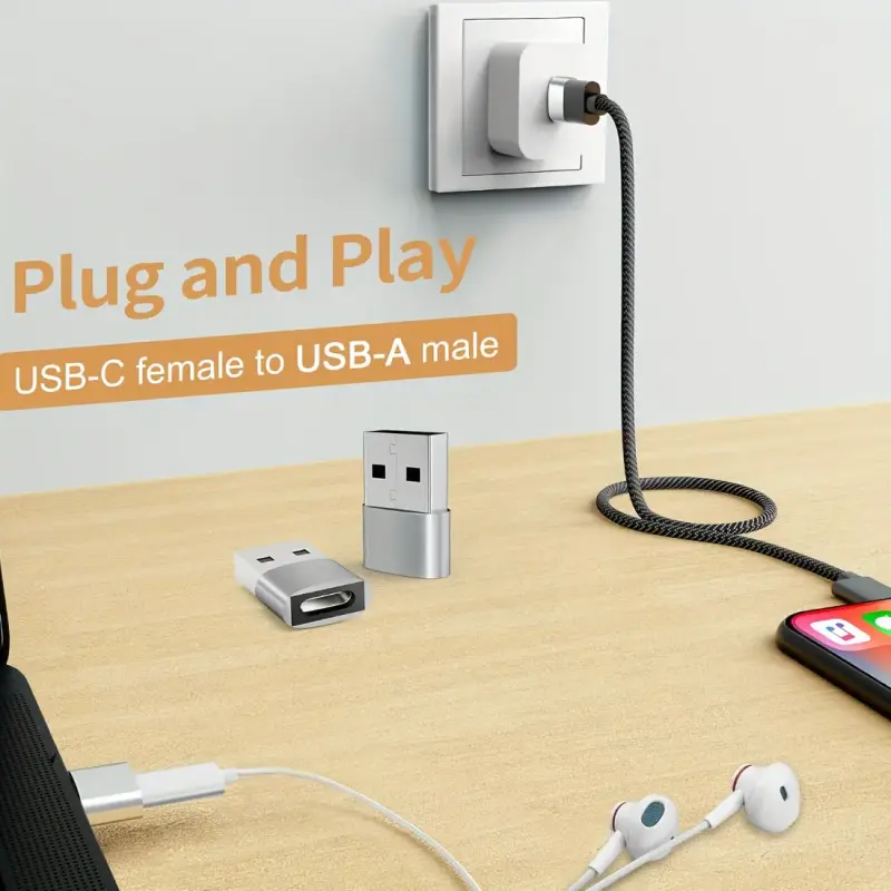 Adaptador USB a USB-C compacto - 3