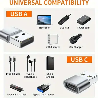 Adaptador USB a USB-C compacto - miniatura 5