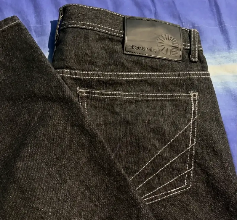 Jeans de Raw denim akademiks - 3