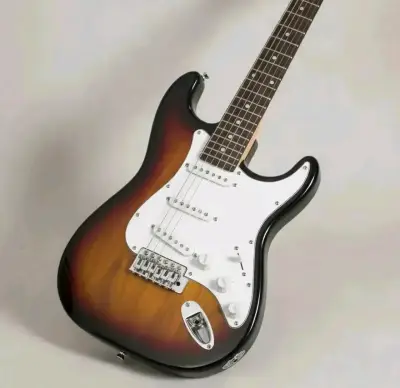 Guitarra eléctrica Scorpion negra con amplifica - miniatura 2
