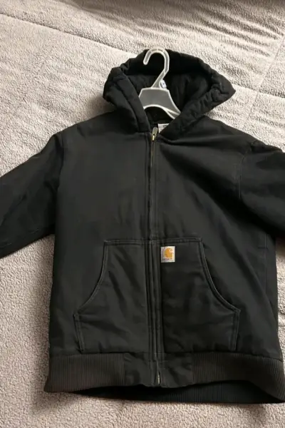Chaqueta negra Carhartt para joven - miniatura 1