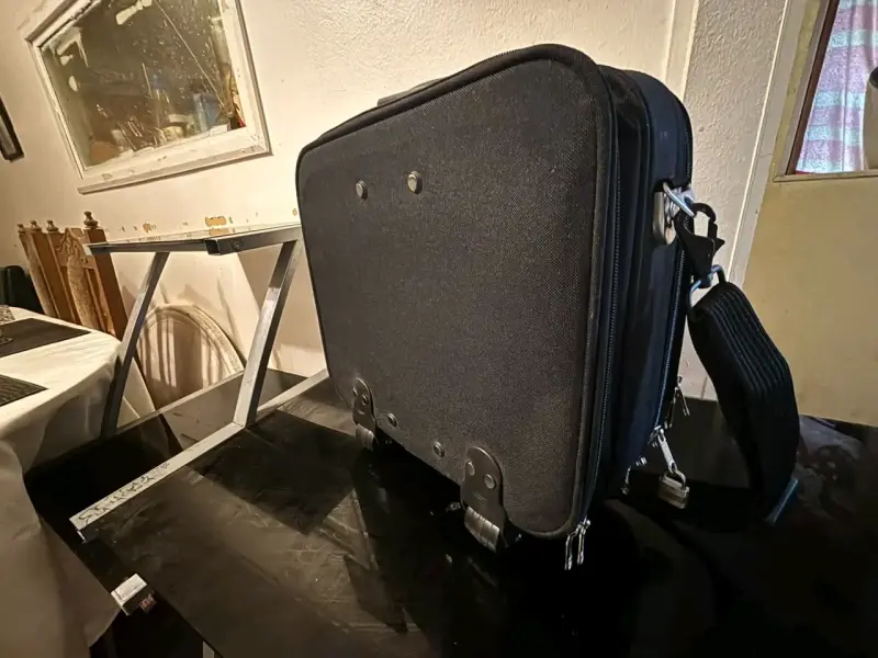 Maletín de viaje con ruedas negro - 2