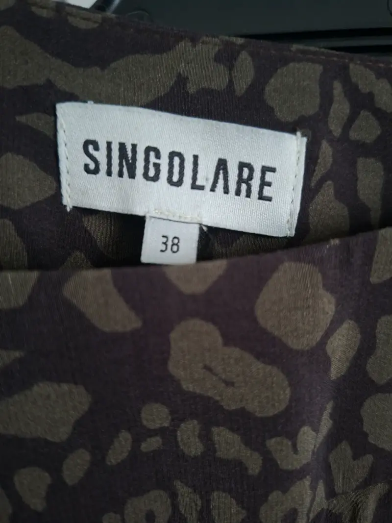Pantalón Singolare estampado floral marrón y amarillo - 3