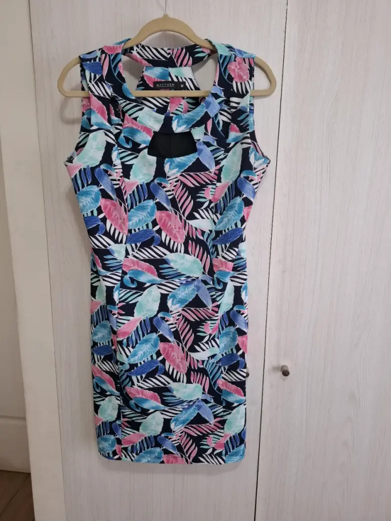 Vestido estampado- Talla M grande - 2