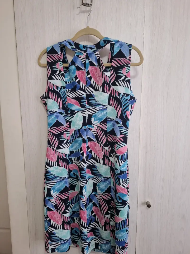 Vestido estampado- Talla M grande - 4