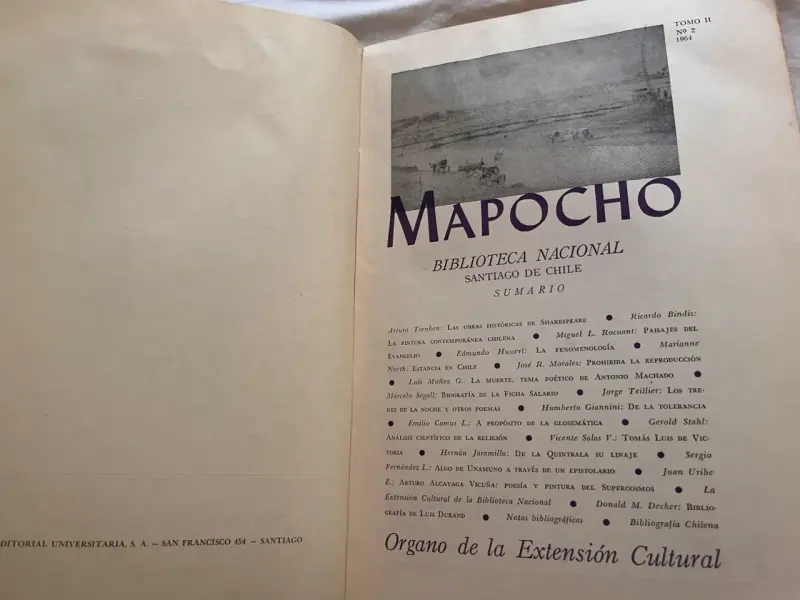 Revista Mapocho - Tomo II Nº 2 (Año 1964) - 5