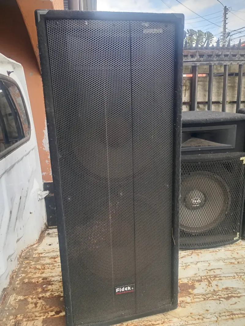 Sistema de sonido profesional con parlantes y mezcladora - 4