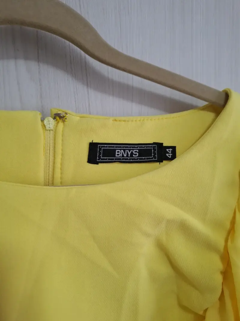 Vestido amarillo-Talla 44 - 3