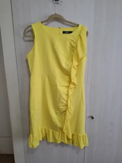 Vestido amarillo-Talla 44 - miniatura 4