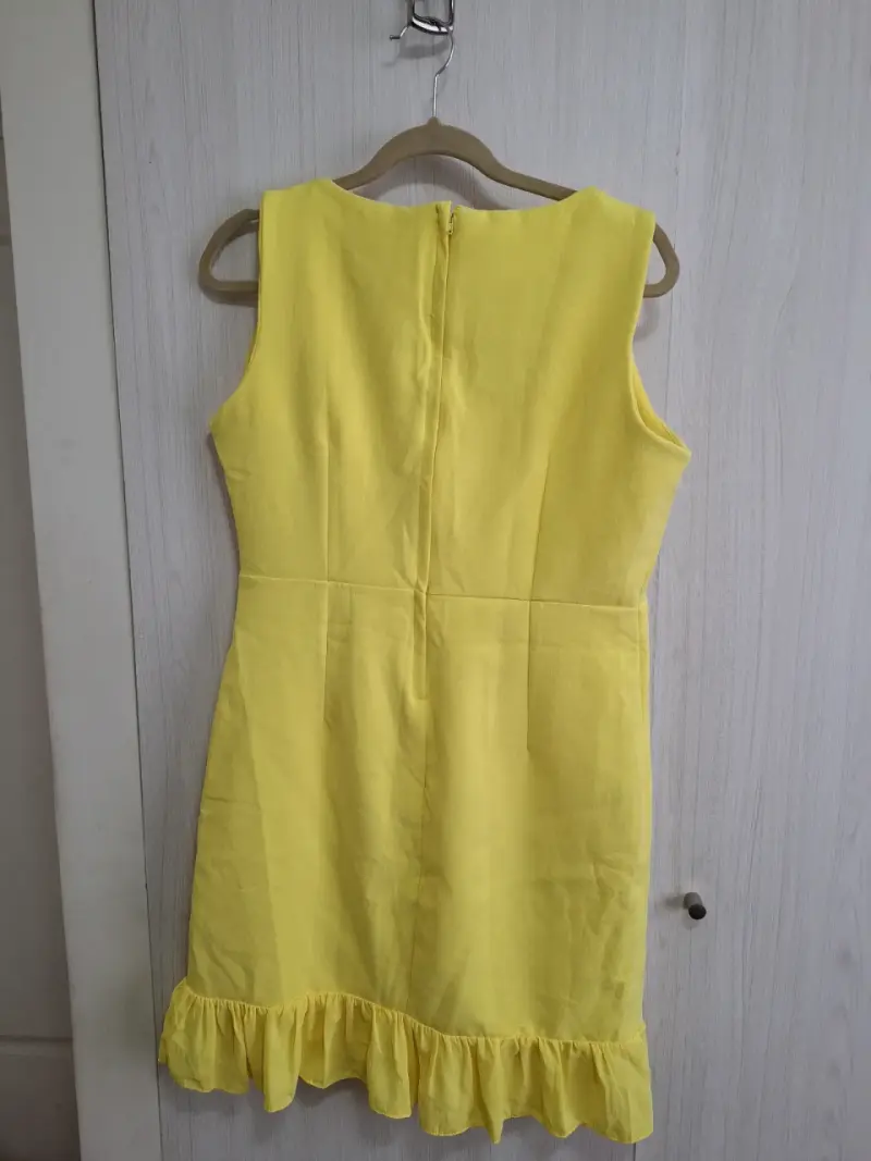 Vestido amarillo-Talla 44 - 5