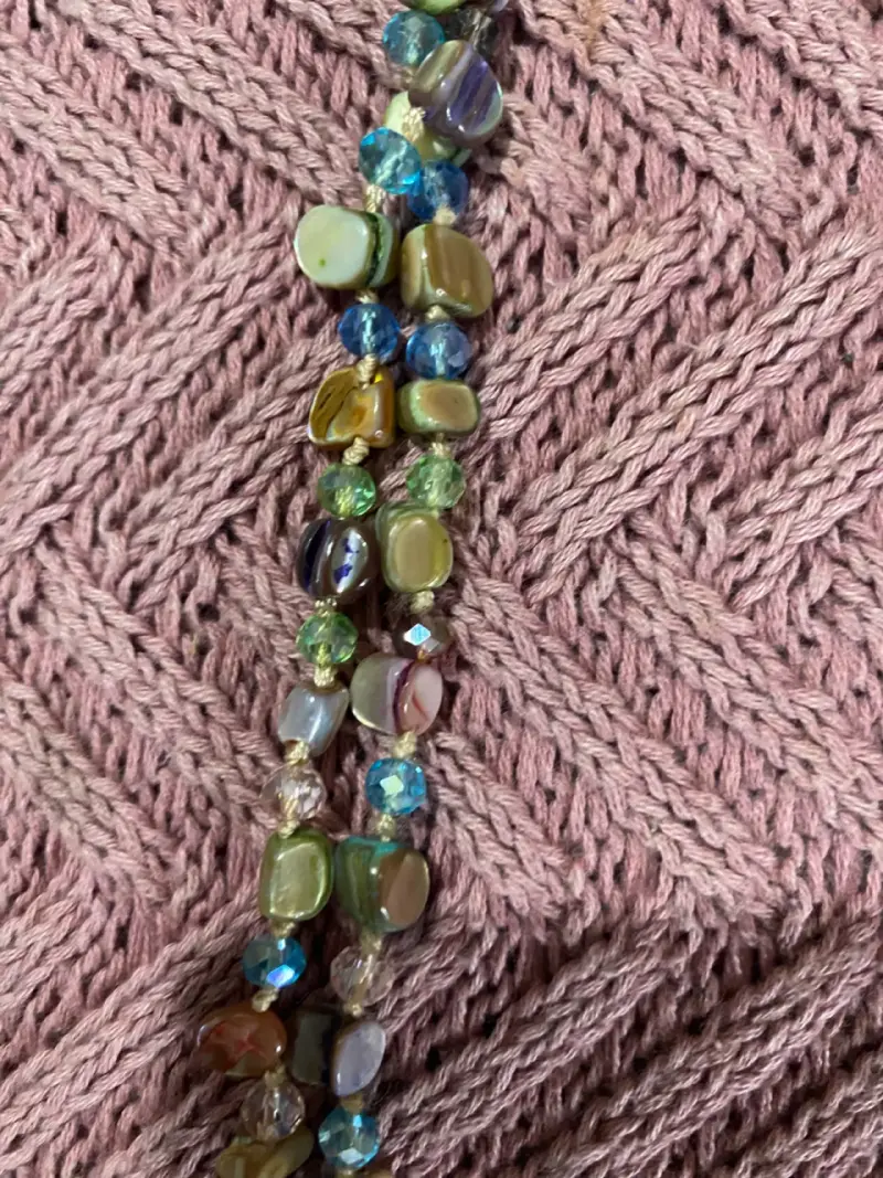 Collar de cuentas multicolor estilo bohemio - 3