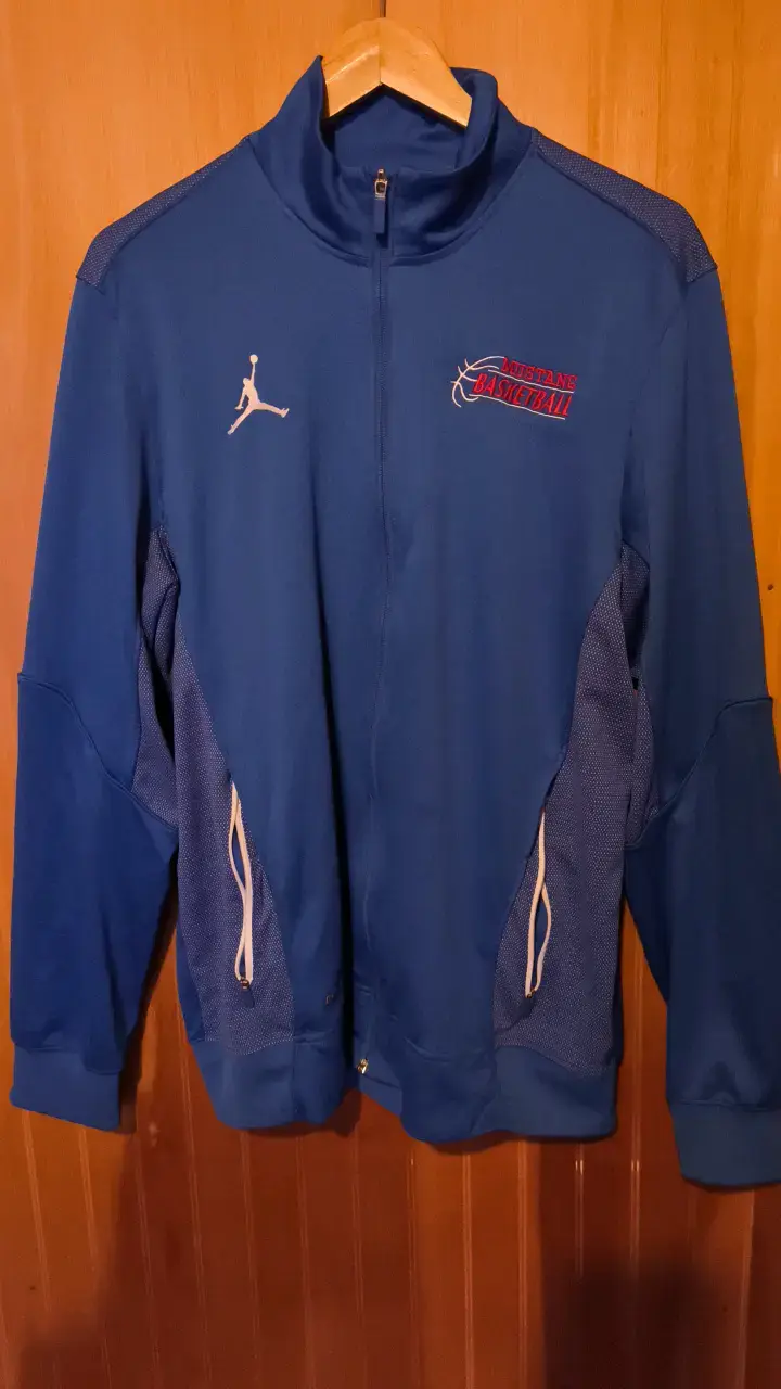 Chaqueta deportiva azul Jordan Mustang Basketball