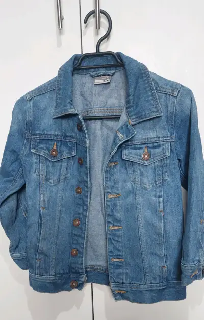 Chaqueta de mezclilla azul para niños - miniatura 1