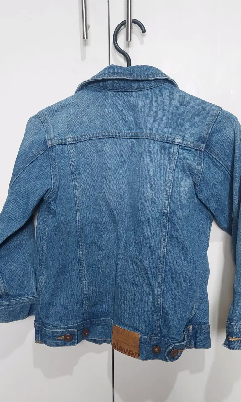 Chaqueta de mezclilla azul para niños - 2