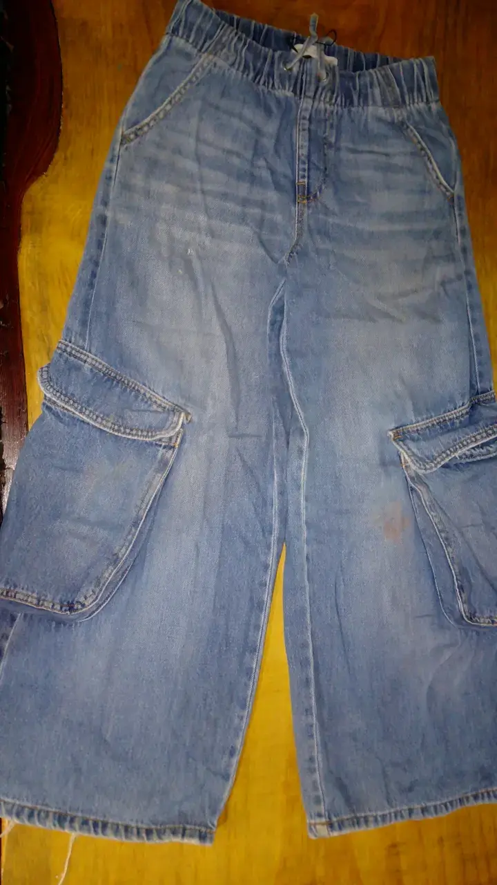 Pantalones cargo de mezclilla para niños Zara - 1