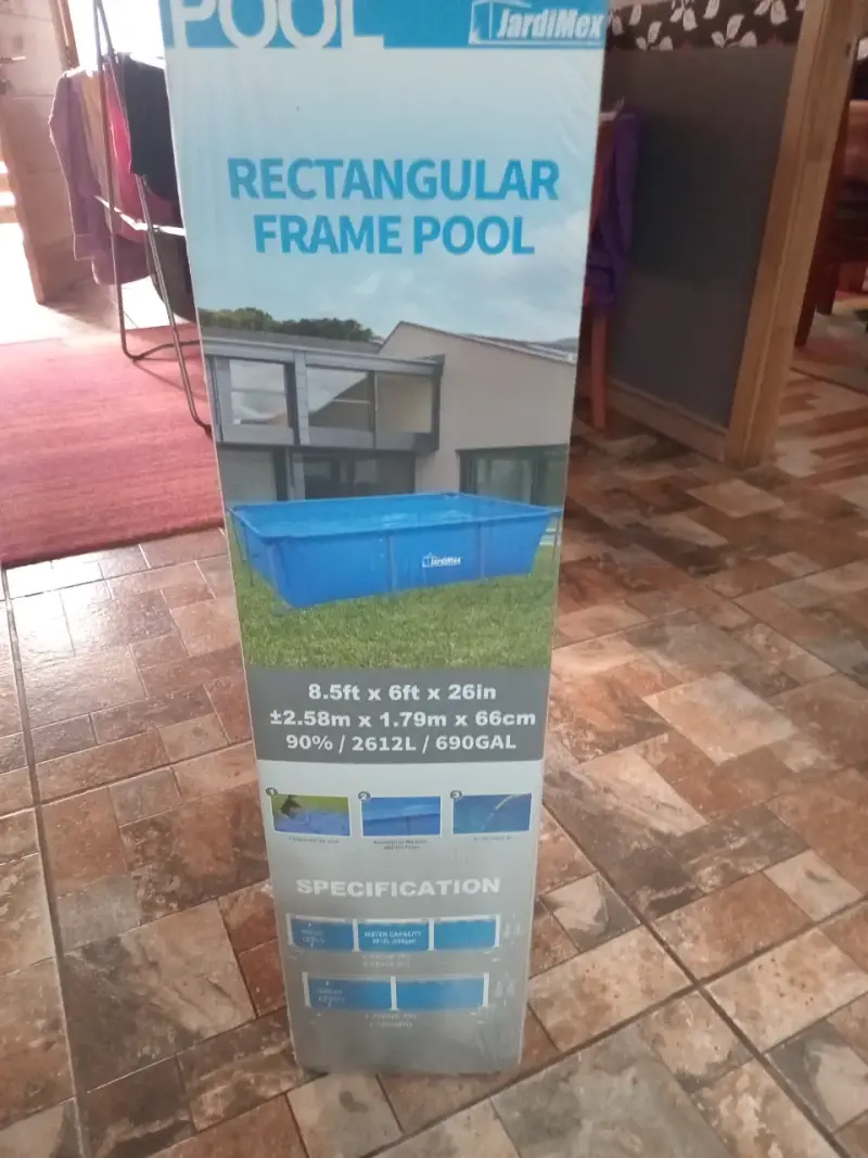 Piscina rectangular con estructura Jardimex 2612L