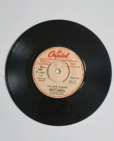 Disco de vinilo 45 RPM Matt Monro Capitol - miniatura 1