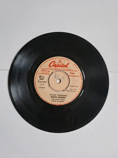 Disco de vinilo 45 RPM Matt Monro Capitol - miniatura 2