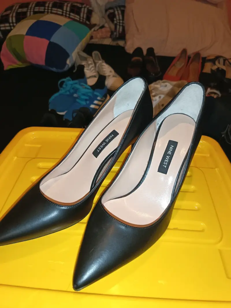 Zapatos de Tacón Negro Nine West Elegantes - 5