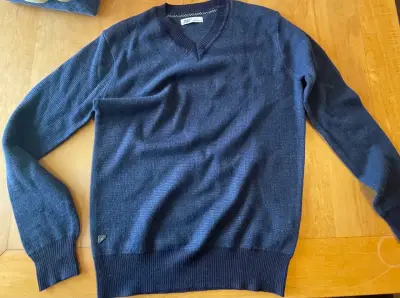 Suéter azul marino para hombre New Man - miniatura 2
