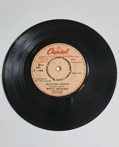 Vinilo 45 RPM Matt Monro 'De Repente Un Día' - miniatura 2